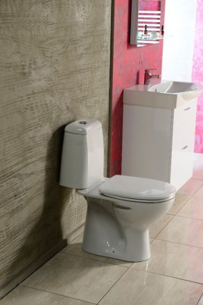 Aqualine Riga monoblokkos WC csésze tartállyal 34,5x76x65 cm, alsó kifolyású, fehér RG801