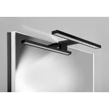   Aqualine Serapa LED világítás 30x10 cm, matt fekete SA147B