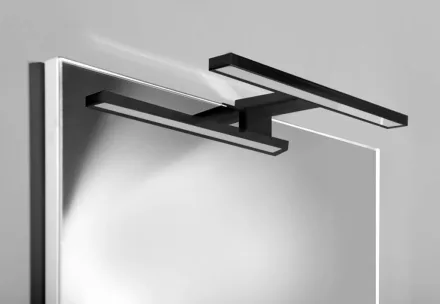 Aqualine Serapa LED világítás 30x10 cm, matt fekete SA147B