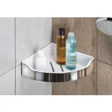 Aqualine Samba sarok szappantartó, polírozott inox SB109
