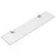 Aqualine SAMBA üvegpolc átlátszó 50x10 cm, krómozott konzol SB115