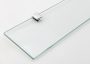 Aqualine SAMBA üvegpolc átlátszó 50x10 cm, krómozott konzol SB115