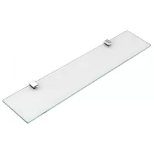 Aqualine Samba átlátszó üvegpolc 60x10 cm, króm SB125