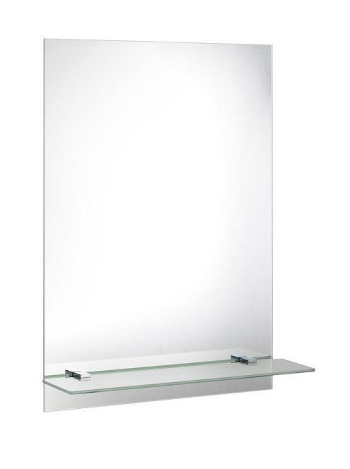 Aqualine Samba átlátszó üvegpolc 60x10 cm, króm SB125