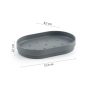 Aqualine Sharon PVC szappantartó, szürke SH1108