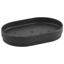 Aqualine Sharon PVC szappantartó, matt fekete SH1114