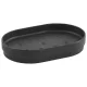 Aqualine Sharon PVC szappantartó, matt fekete SH1114
