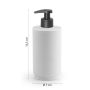 Aqualine SHARON álló PVC szappanadagoló 280 ml, fehér SH8002