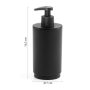 Aqualine SHARON álló PVC szappanadagoló 280 ml, matt fekete SH8014