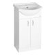 Aqualine Simplex Eco 50 álló mosdótartó szekrény mosdóval 47x83,5x30,1 matt fehér SIME500