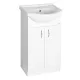 Aqualine Simplex Eco 60 álló mosdótartó szekrény mosdóval 58,5x83,5x30,7 matt fehér SIME600