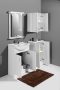 Aqualine Simplex Eco 60 álló mosdótartó szekrény mosdóval 58,5x83,5x30,7 matt fehér SIME600