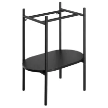 Aqualine Puno mosdóállvány 55x86x36 cm, fekete SKA570-2