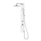 Aqualine Figa zuhanypanel, króm/fehér SL230
