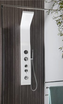 Aqualine Yuki zuhanypanel 21x140 cm, fehér SL290