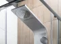 Aqualine TUSA 1400 alumínium zuhanypanel csapteleppel, ezüst SL680
