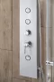 Aqualine TUSA 1400 alumínium zuhanypanel csapteleppel, ezüst SL680