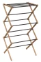 Aqualine Cikcak törölközőtartó állvány 73x97x39 cm, barna kivitelben