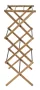Aqualine Cikcak törölközőtartó állvány 73x97x39 cm, barna kivitelben