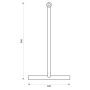 Aqualine vízlehúzó 90 cm, fekete SQ121B