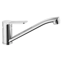   Aqualine Sinatra egykaros mosogató csaptelep 215 mm hosszú kifolyócsővel, króm SX070
