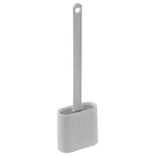 Aqualine szilikonos WC kefe tartóval, fehér TF010