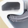 Aqualine szilikonos WC kefe tartóval, fehér TF010