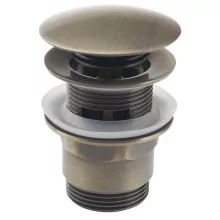  Aqualine Click-Clack mosdólefolyó túlfolyóval, bronz TF7001A