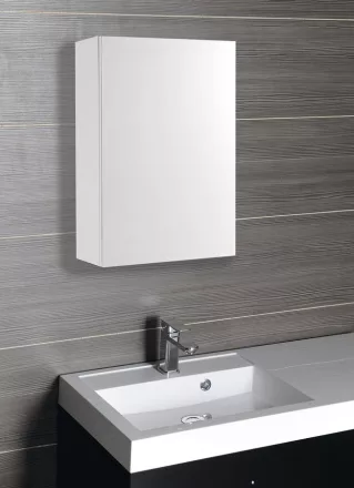 Aqualine Vega tükrös szekrény 40x70x18 cm, fehér VG040