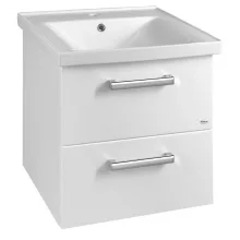   Aqualine Vega 2 fiókos mosdótartó szekrény 51,5x60x43,6 cm, fehér VG052