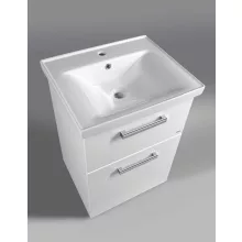  Aqualine Vega 2 fiókos mosdótartó szekrény 51,5x72,6x43,6 cm, fehér VG053