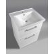 Aqualine Vega 2 fiókos mosdótartó szekrény 51,5x72,6x43,6 cm, fehér VG053