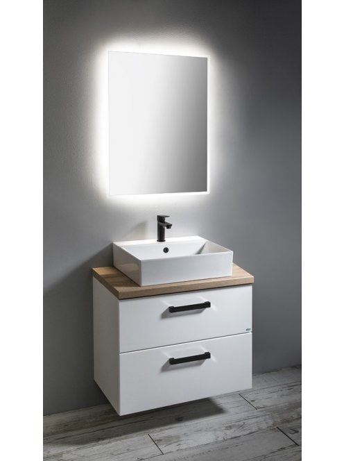 Aqualine VEGA mosdótartó szekrény 82x67,6x43,6 cm, fehér VG083