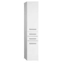   Aqualine Vega állószekrény szennyestartóval 40x184x31 cm, balos/fehér VG180