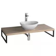   Aqualine Vega mosdótartó pult 144,5x45 cm, platina tölgy VG750