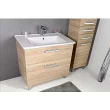   Aqualine Vega 2 fiókos mosdószekrény 72x57,6x43,8 cm, platinatölgy VG873