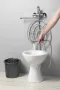 Aqualine Creavit hátsó kifolyású álló WC csésze felhajtható mosogatóráccsal fehér kivitelben