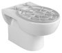 Aqualine Modis fali WC csésze, felhajtható mosogatóráccsal VKZ02