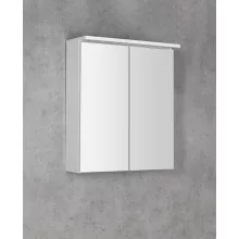   Aqualine Kawa Strip LED világítású tükrösszekrény 60x70 cm polcokkal, fehér WGL60S