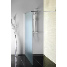   Aqualine WALK IN Fix zuhanyfal 80x190 cm Brick üveg, króm profil WI080