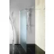 Aqualine WALK IN Fix zuhanyfal 80x190 cm Brick üveg, króm profil WI080