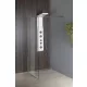 Aqualine walk-in fix zuhanyfal 80x190 cm WI081 beépítve modern fürdőszobába