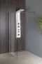 Aqualine walk-in fix zuhanyfal 80x190 cm WI081 beépítve modern fürdőszobába