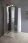 Aqualine walk-in fix zuhanyfal 80x190 cm WI081 átlátszó üveggel Saniterline