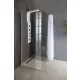 Aqualine walk-in fix zuhanyfal 100x190 cm WI101 beépítve modern fürdőszobába