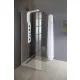 Aqualine walk-in fix zuhanyfal 110x190 cm WI111 beépítve modern fürdőszobába