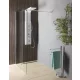 Aqualine walk-in fix zuhanyfal 120x190 cm WI121 beépítve modern fürdőszobába