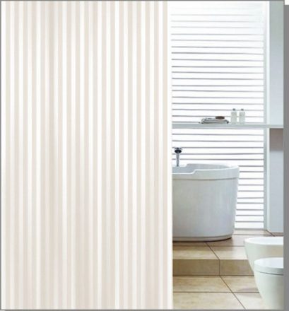 Aqualine PVC zuhanyfüggöny 180x200 cm, bézs ZP003