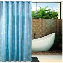 Aqualine PVC zuhanyfüggöny 180x200 cm, kék ZP006