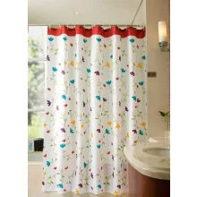 Aqualine PVC zuhanyfüggöny 180x200 cm, fehér ZP007